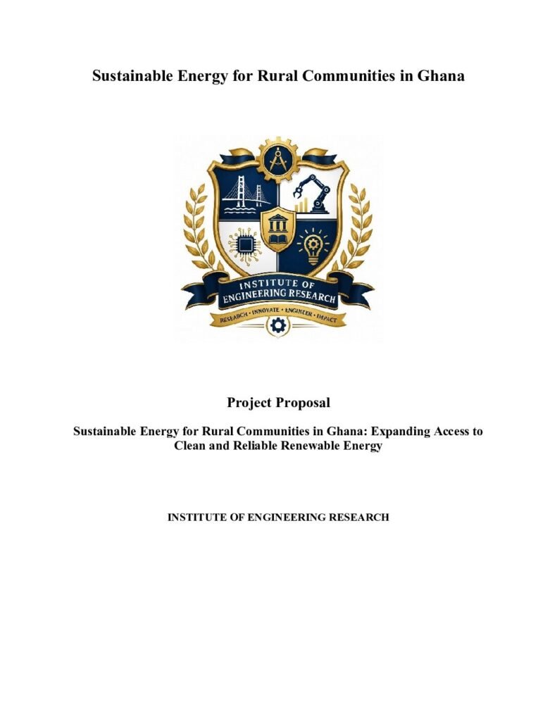 Proposals Sustainable Energy for Rural Communities in Ghana